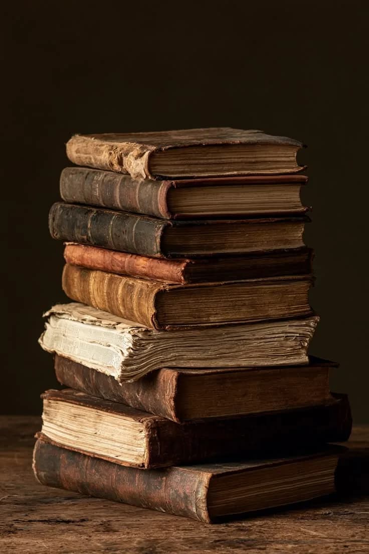 Стопка старых книг